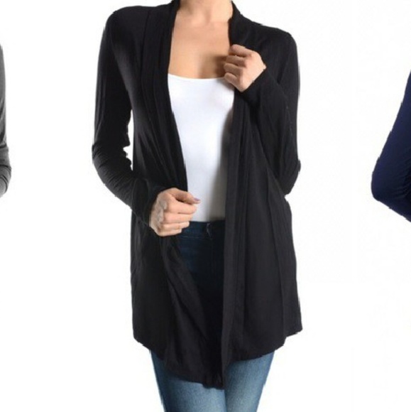 Fashionomics Sweaters - Restocked! Black perfect soft rayon cardigan
